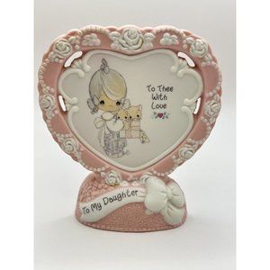 Precious Moments 1995 "To Thee With Love for my Daughter “Standing Heart Plaque.